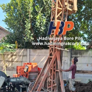 jasa bore pile Tangerang pengerjaan menggunakan alat mesin mini crane