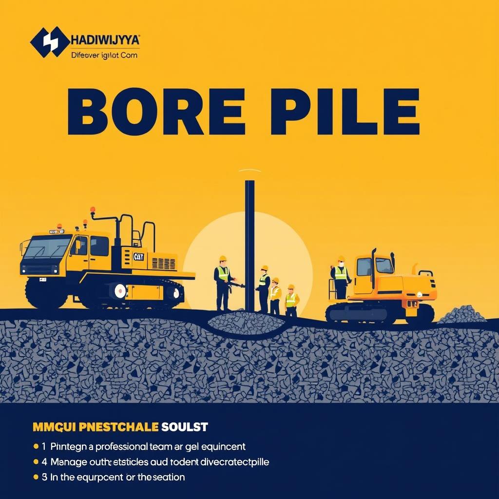Gambar layanan Hadiwijaya Bore Pile dengan tim yang profesional dan peralatan modern. Gambar layanan Hadiwijaya Bore Pile dengan tim yang profesional dan peralatan modern.