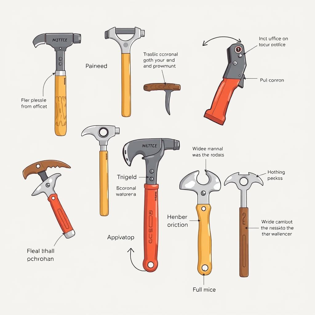 Image of various manual stros tools used in construction Image of various manual stros tools used in construction
