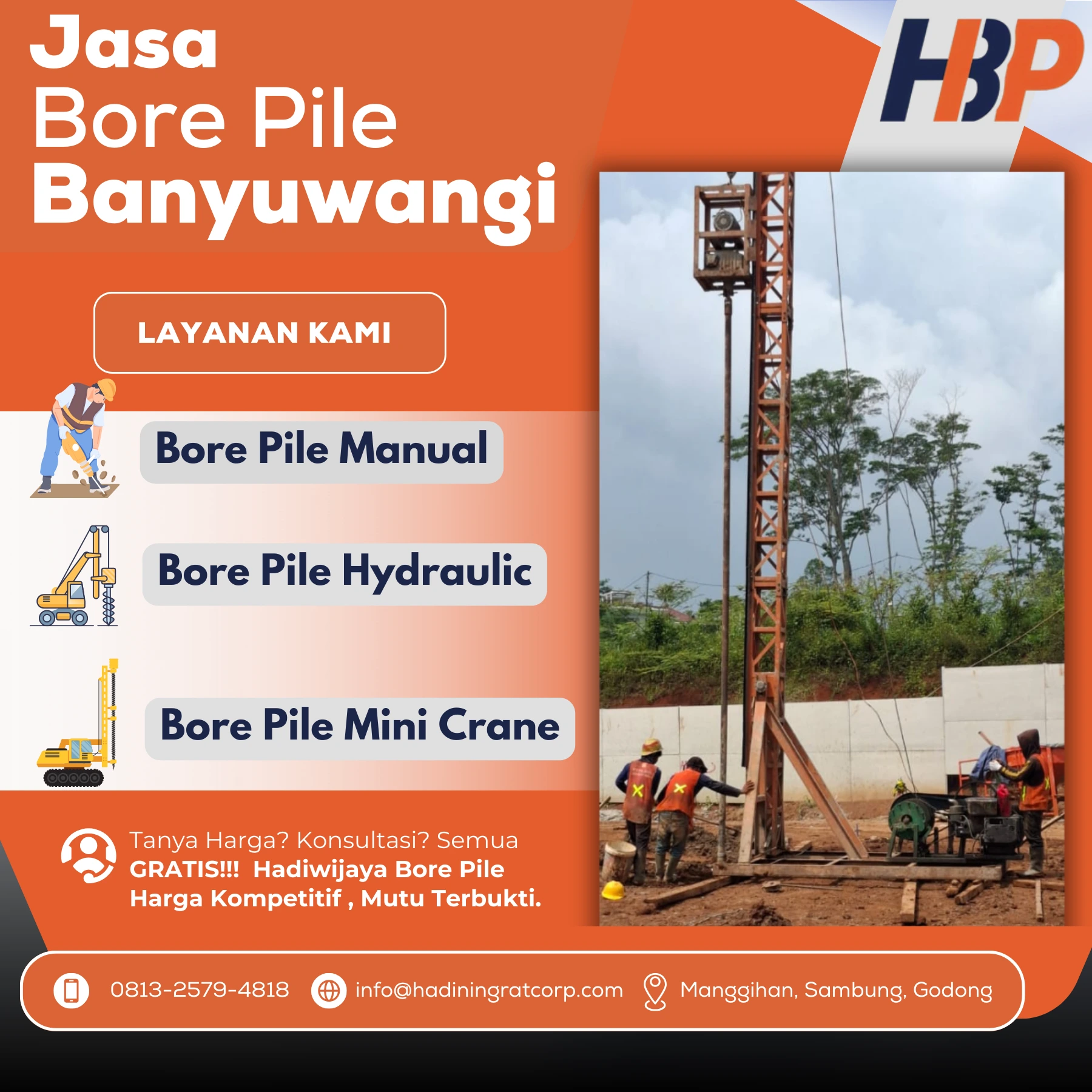 Jasa Bore Pile Banyuwangi
