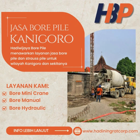 Jasa Bore Pile Kanigoro Menggunakan Mesin Mini Crane-Hadiwijaya Bore Pile