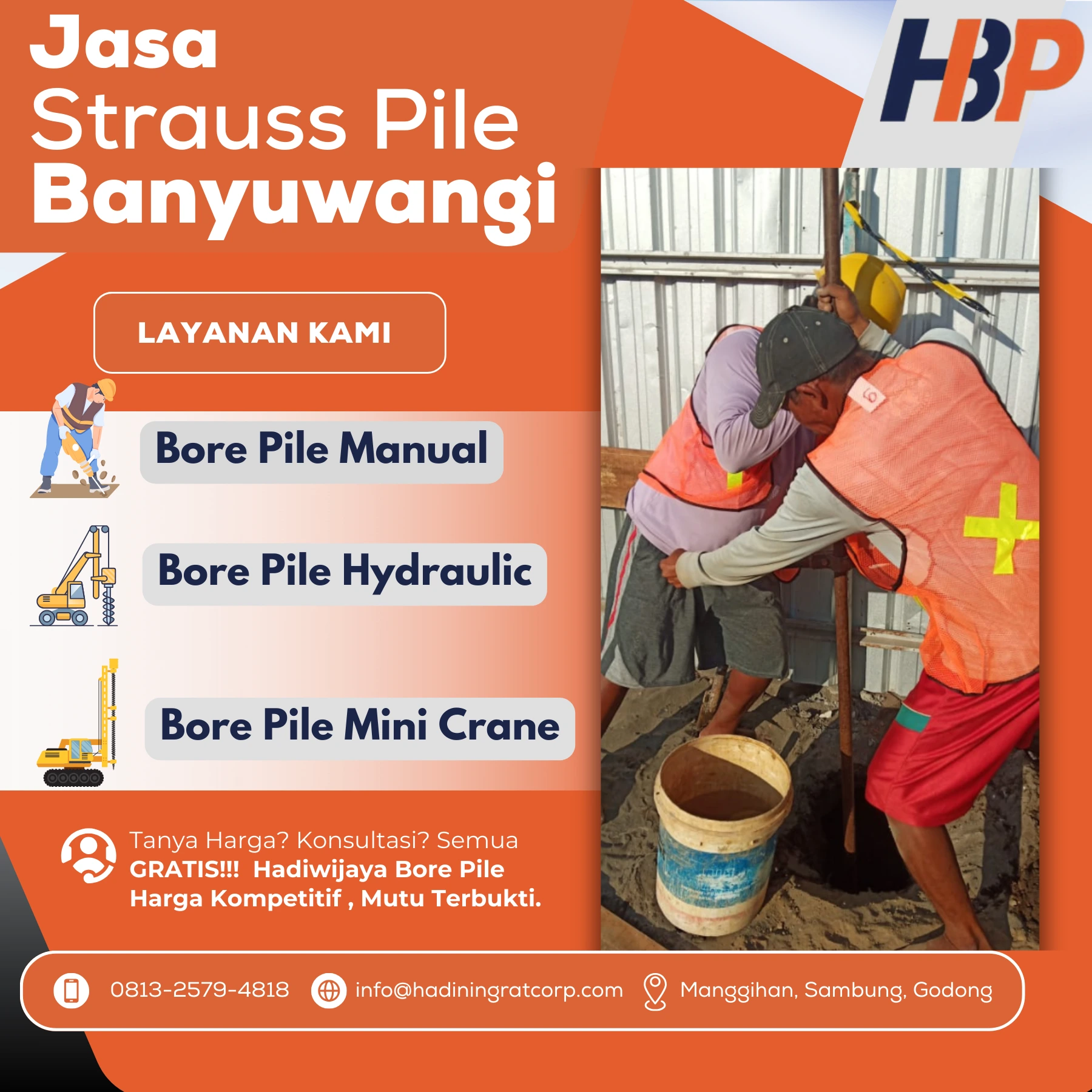 Jasa Bore Pile Banyuwangi