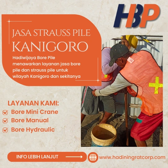 Jasa Strauss Pile Kanigoro Menggunakan Mesin Manual-Hadiwijaya Bore Pile