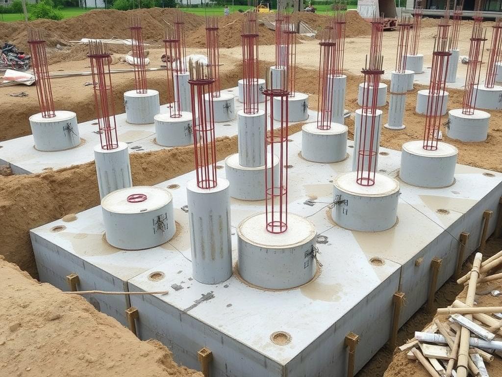 Hasil pondasi bore pile untuk proyek komersial