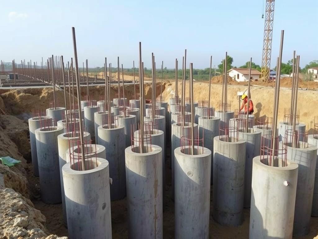 Hasil pondasi bore pile yang kokoh di Lamongan