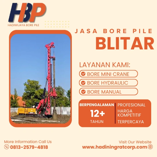 Jasa Bore Pile Blitar