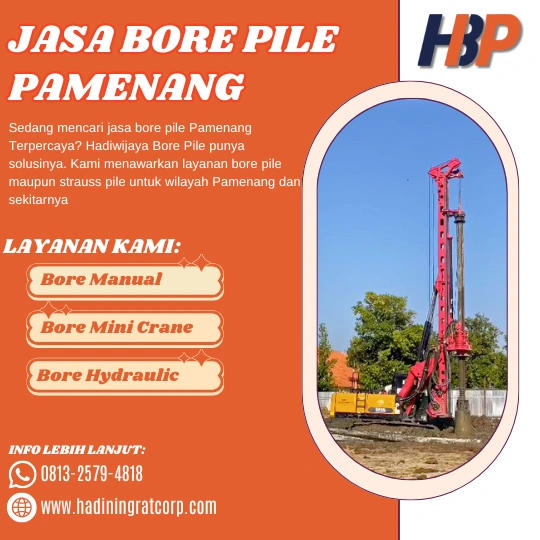 Jasa Bore Pile Pamenang - Hadiwijaya Bore Pile
