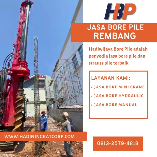 Jasa Bore Pile Rembang - Profesional
