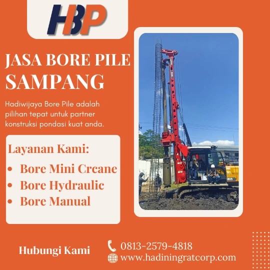 Jasa Bore Pile Sampang