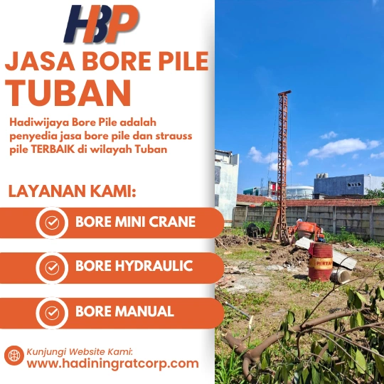 Jasa Bore Pile Tuban