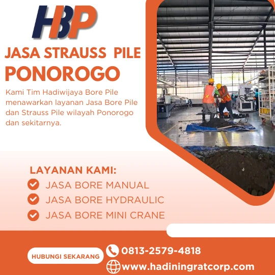 Jasa Bore Pile Ponorogo