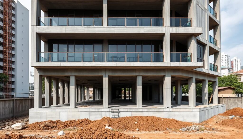 Proyek konstruksi dengan pondasi bore pile yang kokoh di Jombang