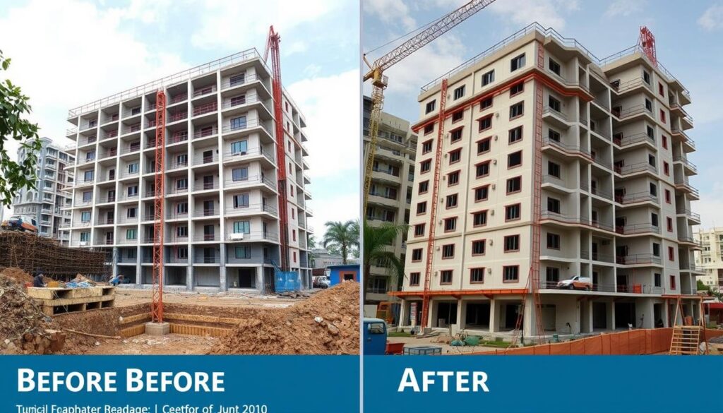 Proyek pembangunan gedung bertingkat di Jombang menggunakan jasa bore pile