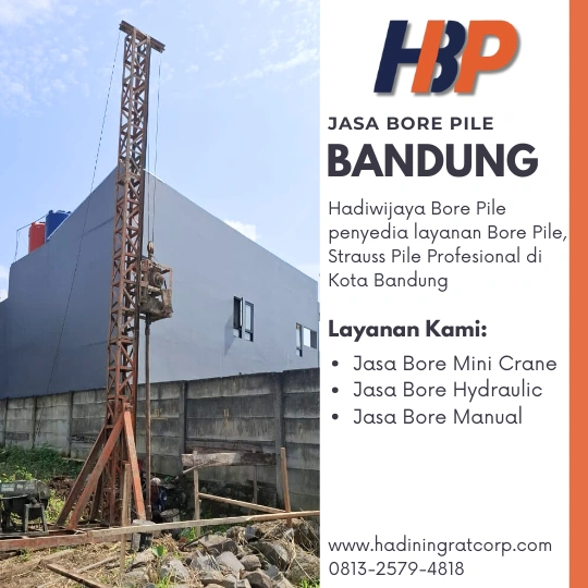 Jasa Bore Pile Bandung