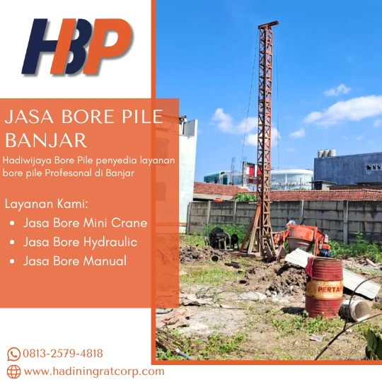 Jasa Bore Pile di Banjar