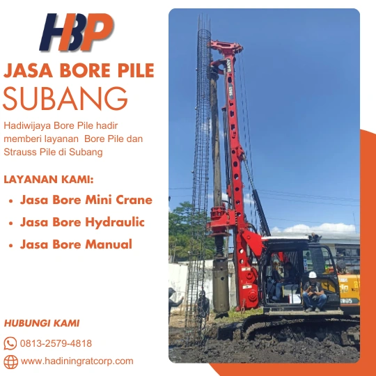 Jasa Bore Pile Subang